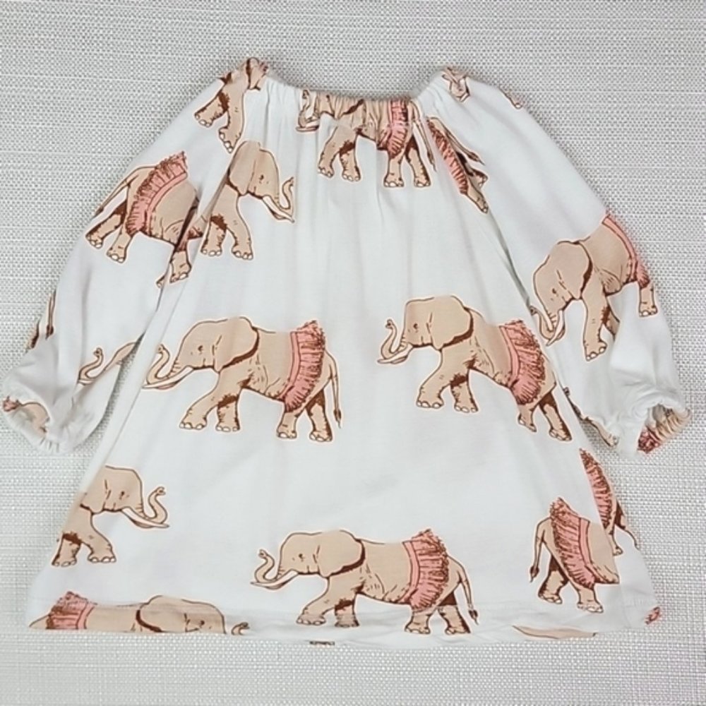 Tutu Elephant Bamboo Dress 6-12 Months